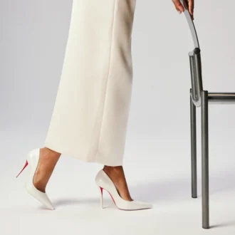 Miss Z – 100 mm pumps – perlemorsfarvet nappalæder – Bianco – Dame Miss Z – 100 mm pumps – perlemorsfarvet nappalæder – Bianco – Dame