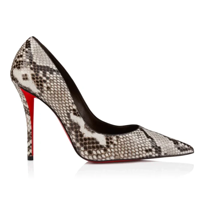 Miss Z – 100 mm pumps – Pythonlæder – Roccia – Dame Miss Z – 100 mm pumps – Pythonlæder – Roccia – Dame