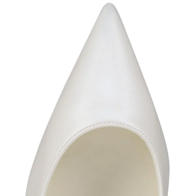 Miss Z – 80 mm pumps – perlemorsfarvet nappalæder – Bianco – Dame Miss Z – 80 mm pumps – perlemorsfarvet nappalæder – Bianco – Dame