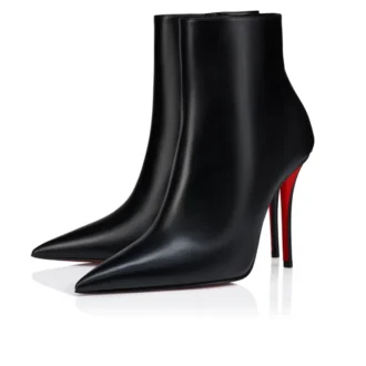 Miss Z Booty – 100 mm lave støvler – kalveskind – sort – kvinder Miss Z Booty – 100 mm lave støvler – kalveskind – sort – kvinder