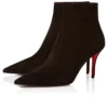 Miss Z Booty – 80 mm lave støvler – kalveskind i velour – Cafa – Dame Miss Z Booty – 80 mm lave støvler – kalveskind i velour – Cafa – Dame