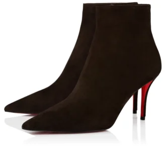 Miss Z Booty – 80 mm lave støvler – kalveskind i velour – Cafa – Dame Miss Z Booty – 80 mm lave støvler – kalveskind i velour – Cafa – Dame