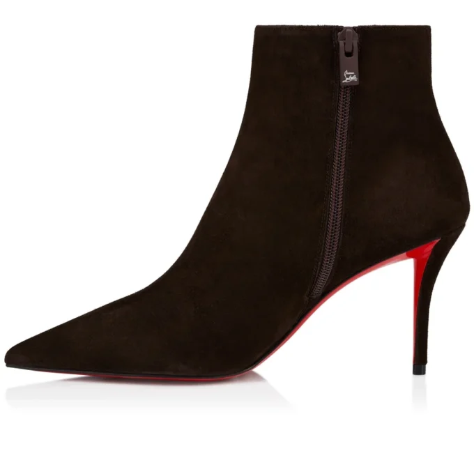 Miss Z Booty – 80 mm lave støvler – kalveskind i velour – Cafa – Dame Miss Z Booty – 80 mm lave støvler – kalveskind i velour – Cafa – Dame