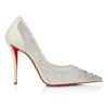 Miss Z Degrastrass Perla – 100 mm pumps – mesh, nappalæder, strass og perler – hvid – kvinder Miss Z Degrastrass Perla – 100 mm pumps – mesh, nappalæder, strass og perler – hvid – kvinder