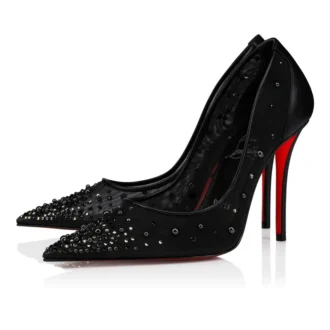 Miss Z Degrastrass Perla – 100 mm pumps – mesh, nappalæder, strass og perler – sort – kvinder Miss Z Degrastrass Perla – 100 mm pumps – mesh, nappalæder, strass og perler – sort – kvinder