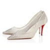 Miss Z Degrastrass Perla – 80 mm pumps – mesh, nappalæder, strass og perler – Bianco – Dame Miss Z Degrastrass Perla – 80 mm pumps – mesh, nappalæder, strass og perler – Bianco – Dame