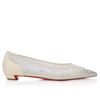 Miss Z Degrastrassina Perla – Ballerinasko – Mesh, nappalæder, strass og perler – Sort – Dame Miss Z Degrastrassina Perla – Ballerinasko – Mesh, nappalæder, strass og perler – Sort – Dame