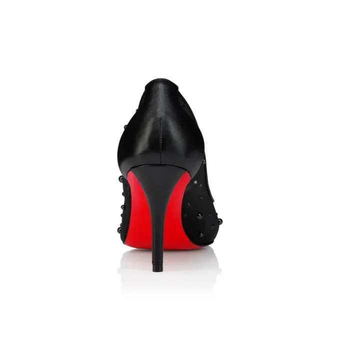 Miss Z Dregrastrass Perla – 80 mm pumps – mesh, nappalæder, strass og perler – sort – kvinder