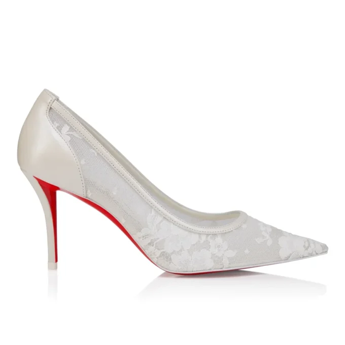 Miss Z Mesh – 80 mm pumps – mesh og nappalæder – hvid – dame Miss Z Mesh – 80 mm pumps – mesh og nappalæder – hvid – dame