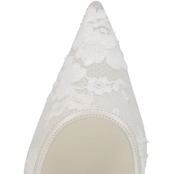 Miss Z Mesh – 80 mm pumps – mesh og nappalæder – hvid – dame Miss Z Mesh – 80 mm pumps – mesh og nappalæder – hvid – dame