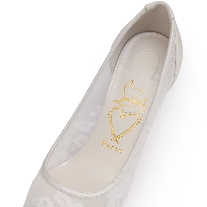 Miss Z Mesh – 80 mm pumps – mesh og nappalæder – hvid – dame Miss Z Mesh – 80 mm pumps – mesh og nappalæder – hvid – dame