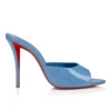 Miss Z Mule – 100 mm mule – lakeret kalveskind – Ceruleo – Dame Miss Z Mule – 100 mm mule – lakeret kalveskind – Ceruleo – Dame