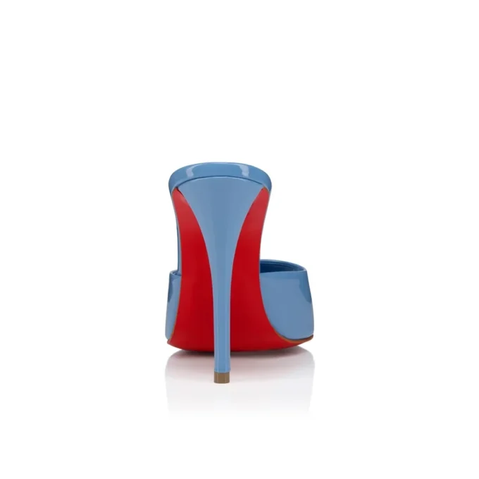 Miss Z Mule – 100 mm mule – lakeret kalveskind – Ceruleo – Dame Miss Z Mule – 100 mm mule – lakeret kalveskind – Ceruleo – Dame