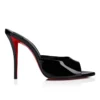 Miss Z Mule – 100 mm mule – lakeret kalveskind – sort – kvinder Miss Z Mule – 100 mm mule – lakeret kalveskind – sort – kvinder