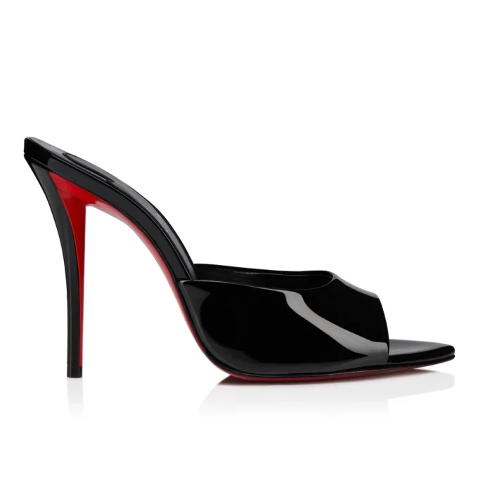 Miss Z Mule – 100 mm mule – lakeret kalveskind – sort – kvinder Miss Z Mule – 100 mm mule – lakeret kalveskind – sort – kvinder