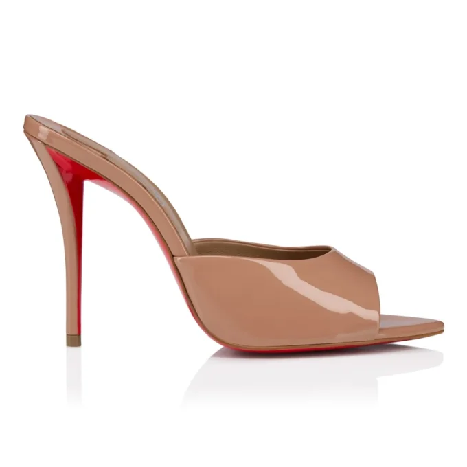 Miss Z Mule – 100 mm mule – laklæder – blush – kvinder