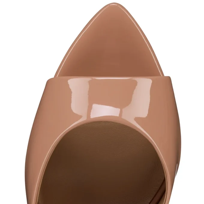 Miss Z Mule – 100 mm mule – laklæder – blush – kvinder