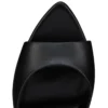 Miss Z Mule – 100 mm mule – lammeskind – sort – kvinder