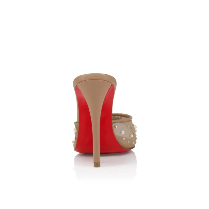 Miss Z Mule Degrasstrass Perla – 100 mm mule – mesh, nappalæder og perler – blush – kvinder Miss Z Mule Degrasstrass Perla – 100 mm mule – mesh, nappalæder og perler – blush – kvinder