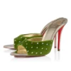 Miss Z Mule Strass Losanges – 100 mm mule – fløjl og strass – Haiiro – kvinder Miss Z Mule Strass Losanges – 100 mm mule – fløjl og strass – Haiiro – kvinder