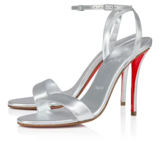 Miss Z-sandal – 100 mm remsandaler – lammeskind i nappa – sølv – kvinder Miss Z-sandal – 100 mm remsandaler – lammeskind i nappa – sølv – kvinder