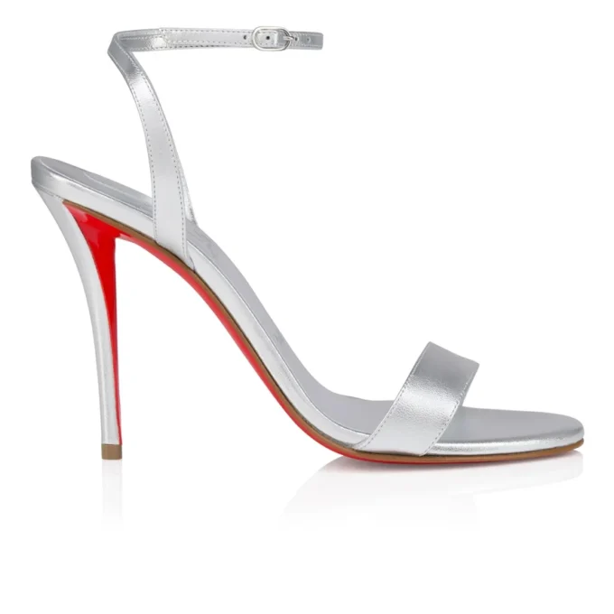 Miss Z-sandal – 100 mm remsandaler – lammeskind i nappa – sølv – kvinder Miss Z-sandal – 100 mm remsandaler – lammeskind i nappa – sølv – kvinder