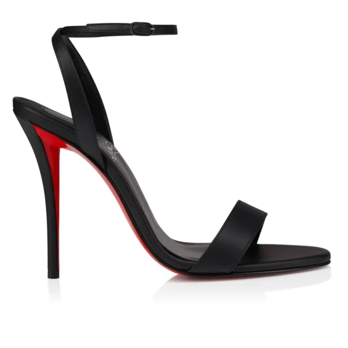 Miss Z-sandal – 100 mm remsandaler – lammeskind – sort – kvinder