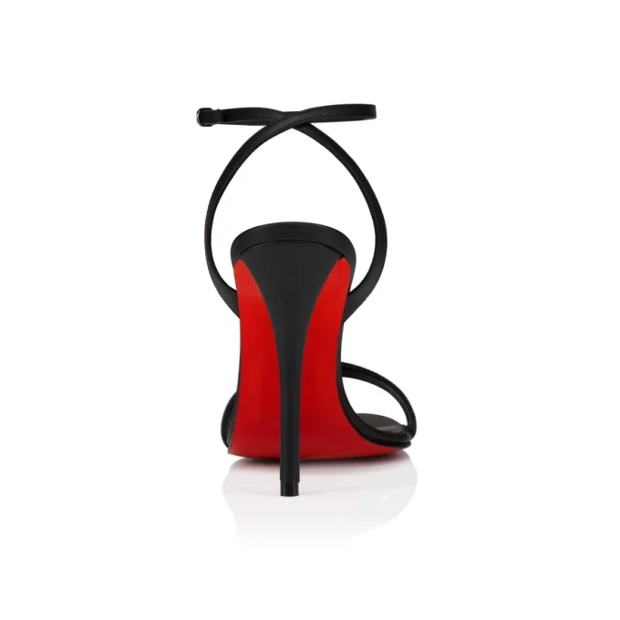 Miss Z-sandal – 100 mm remsandaler – lammeskind – sort – kvinder