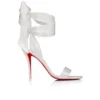 Miss Z Sandal Du Desert – 100 mm remsandaler – crepesatin – elfenben – kvinder