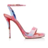 Miss Z Sandal Queen – 120 mm remsandaler – kinesisk stof med pæonprint – flerfarvet – kvinder Miss Z Sandal Queen – 120 mm remsandaler – kinesisk stof med pæonprint – flerfarvet – kvinder