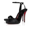 Miss Z Sandal Queen – 120 mm remsandaler – lammeskind – sort – kvinder Miss Z Sandal Queen – 120 mm remsandaler – lammeskind – sort – kvinder