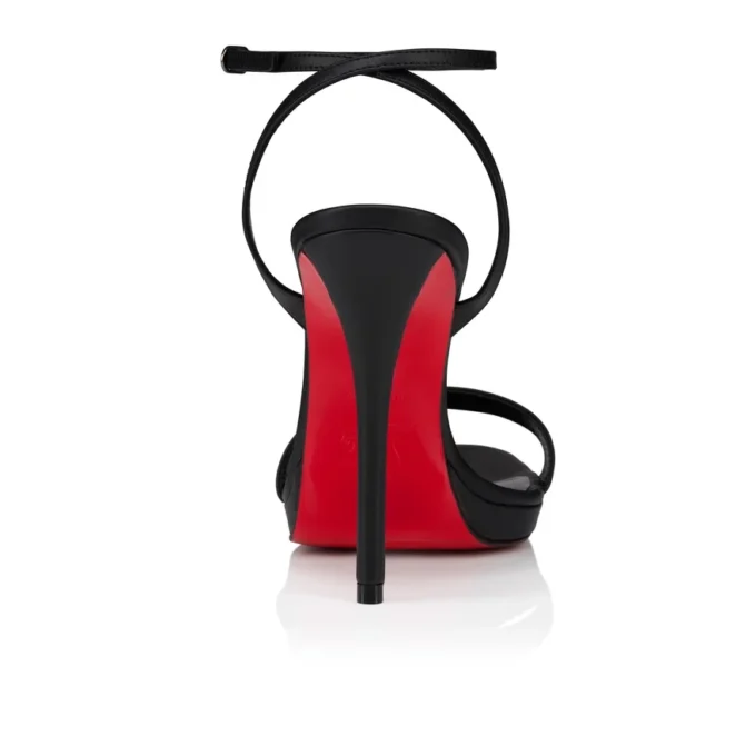 Miss Z Sandal Queen – 120 mm remsandaler – lammeskind – sort – kvinder Miss Z Sandal Queen – 120 mm remsandaler – lammeskind – sort – kvinder