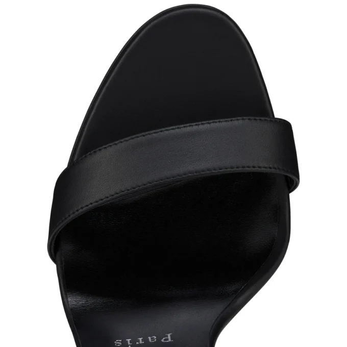 Miss Z Sandal Queen – 120 mm remsandaler – lammeskind – sort – kvinder Miss Z Sandal Queen – 120 mm remsandaler – lammeskind – sort – kvinder