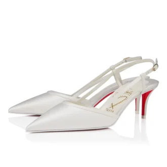 Miss Z Sling – 60 mm slingback-pumps – crepesatin – elfenben – kvinder Miss Z Sling – 60 mm slingback-pumps – crepesatin – elfenben – kvinder
