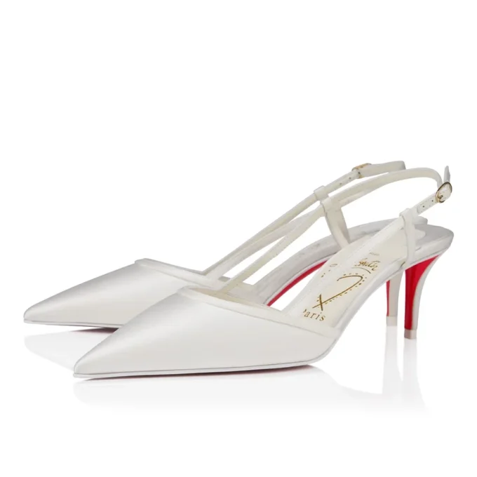 Miss Z Sling – 60 mm slingback-pumps – crepesatin – elfenben – kvinder Miss Z Sling – 60 mm slingback-pumps – crepesatin – elfenben – kvinder