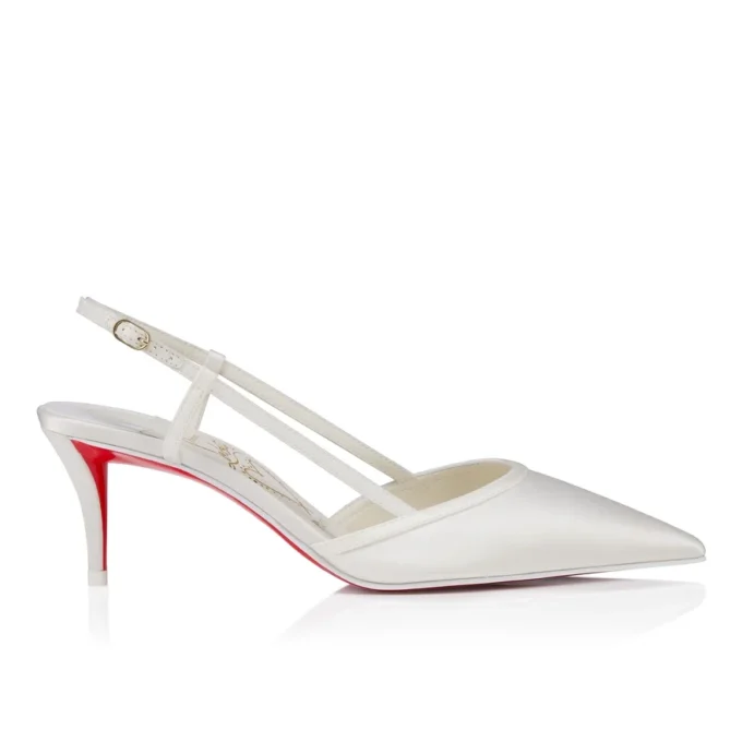Miss Z Sling – 60 mm slingback-pumps – crepesatin – elfenben – kvinder Miss Z Sling – 60 mm slingback-pumps – crepesatin – elfenben – kvinder