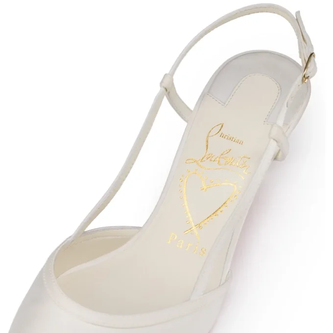 Miss Z Sling – 60 mm slingback-pumps – crepesatin – elfenben – kvinder Miss Z Sling – 60 mm slingback-pumps – crepesatin – elfenben – kvinder