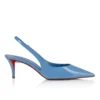 Miss Z Sling Back – 60 mm slingback-pumps – lakeret kalveskind – Ceruleo – Dame Miss Z Sling Back – 60 mm slingback-pumps – lakeret kalveskind – Ceruleo – Dame