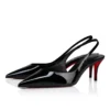 Miss Z Sling Back – 60 mm slingback-pumps – lakeret kalveskind – sort – kvinder Miss Z Sling Back – 60 mm slingback-pumps – lakeret kalveskind – sort – kvinder