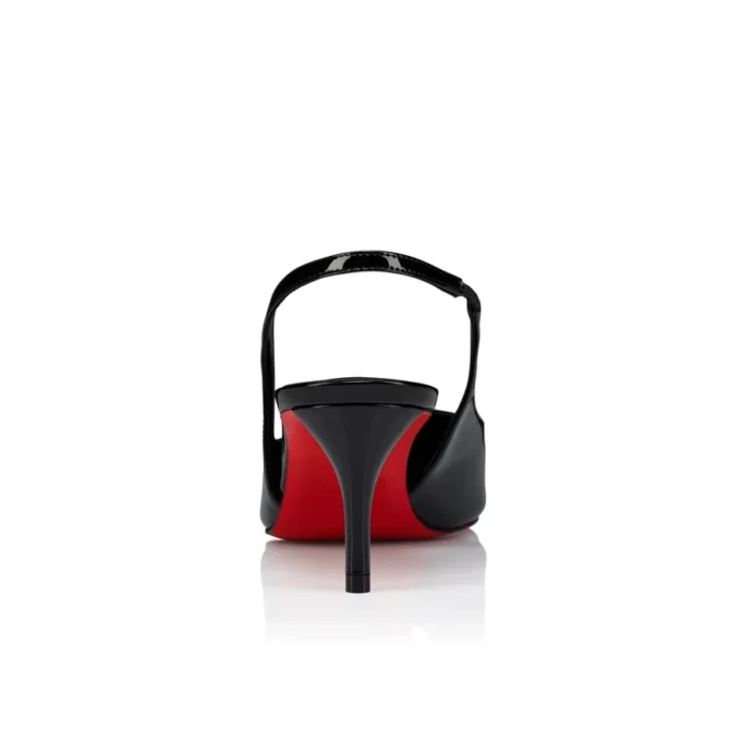 Miss Z Sling Back – 60 mm slingback-pumps – lakeret kalveskind – sort – kvinder Miss Z Sling Back – 60 mm slingback-pumps – lakeret kalveskind – sort – kvinder