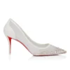 Miss Z Sparkling – 80 mm pumps – mesh og strass – farve: elfenben – kvinder
