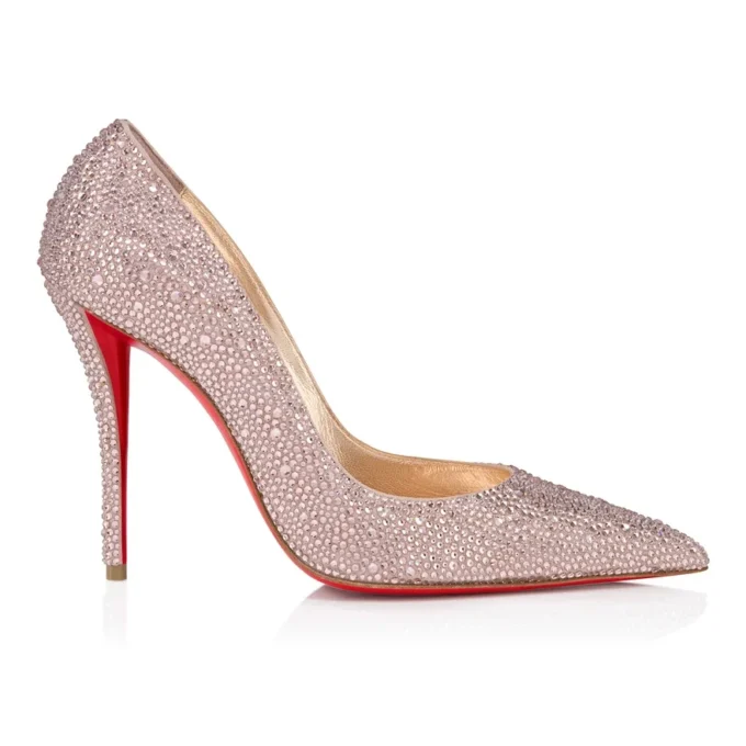 Miss Z Strass – 100 mm pumps – ruskind og strass – vintage rose – kvinder Miss Z Strass – 100 mm pumps – ruskind og strass – vintage rose – kvinder