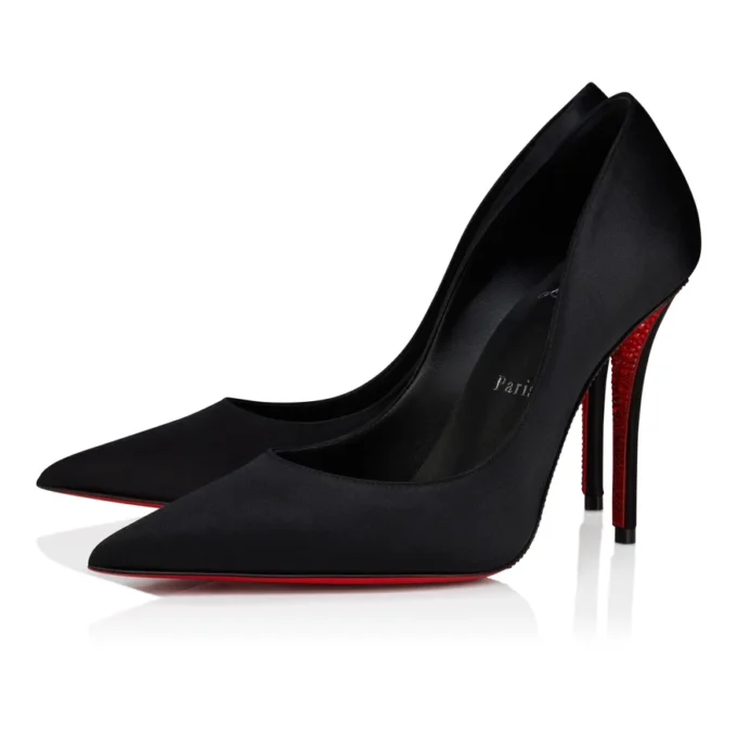 Miss Z Suola Strass – 100 mm pumps – crepe satin – sort – kvinder Miss Z Suola Strass – 100 mm pumps – crepe satin – sort – kvinder