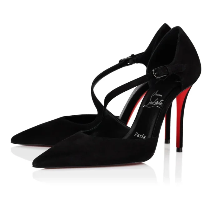 Miss Ziggyta – 100 mm pumps – kalveskind i velour – sort – kvinder Miss Ziggyta – 100 mm pumps – kalveskind i velour – sort – kvinder
