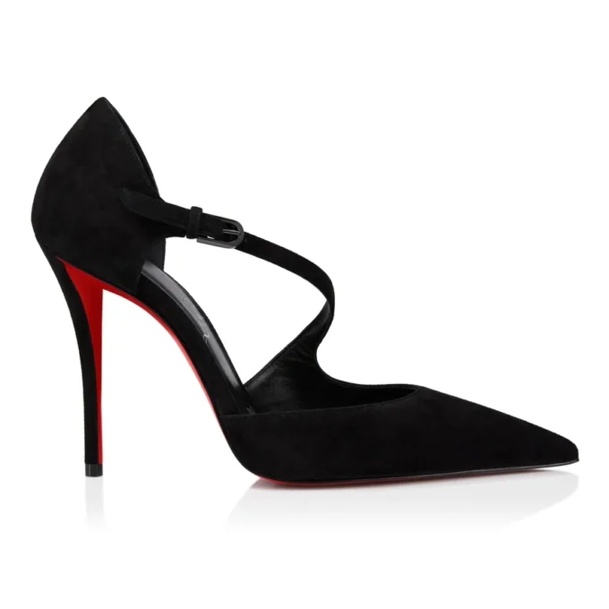 Miss Ziggyta – 100 mm pumps – kalveskind i velour – sort – kvinder Miss Ziggyta – 100 mm pumps – kalveskind i velour – sort – kvinder