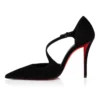 Miss Ziggyta – 100 mm pumps – kalveskind i velour – sort – kvinder Miss Ziggyta – 100 mm pumps – kalveskind i velour – sort – kvinder