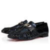Mocallista – Loafers – Patchwork af vandslangeskind – Sort – Dame