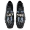 Mocallista – Loafers – Patchwork af vandslangeskind – Sort – Dame