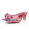 Mulazee – 60 mm mule – Kinesisk stof med pæonprint – Flerfarvet – Dame Mulazee – 60 mm mule – Kinesisk stof med pæonprint – Flerfarvet – Dame