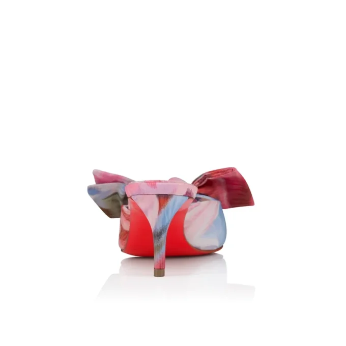 Mulazee – 60 mm mule – Kinesisk stof med pæonprint – Flerfarvet – Dame Mulazee – 60 mm mule – Kinesisk stof med pæonprint – Flerfarvet – Dame